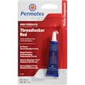 Permatex Permatex Automotive High Strength Threadlocker Red 6ml Tube, Carded 27100